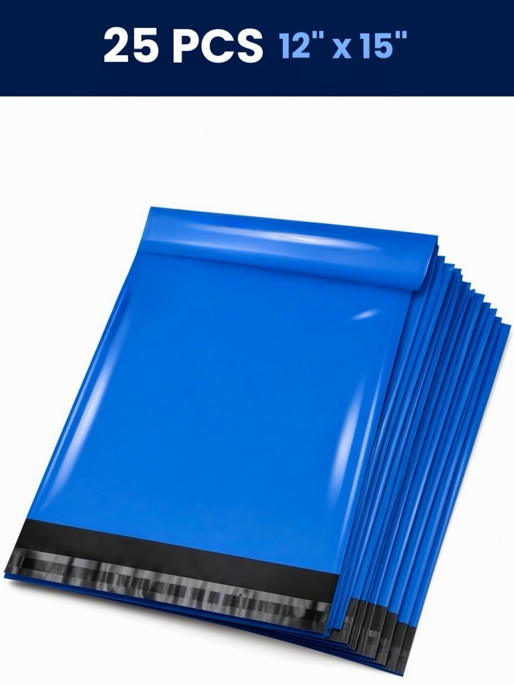 25PC L Poly Mailers 12”x15.5”